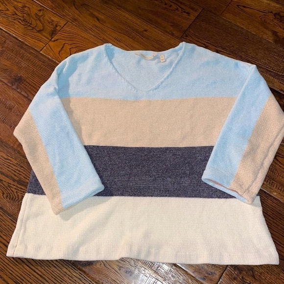 Soft Surroundings Lisbeth Chenille V Neck Sweater - Picture 1 of 5